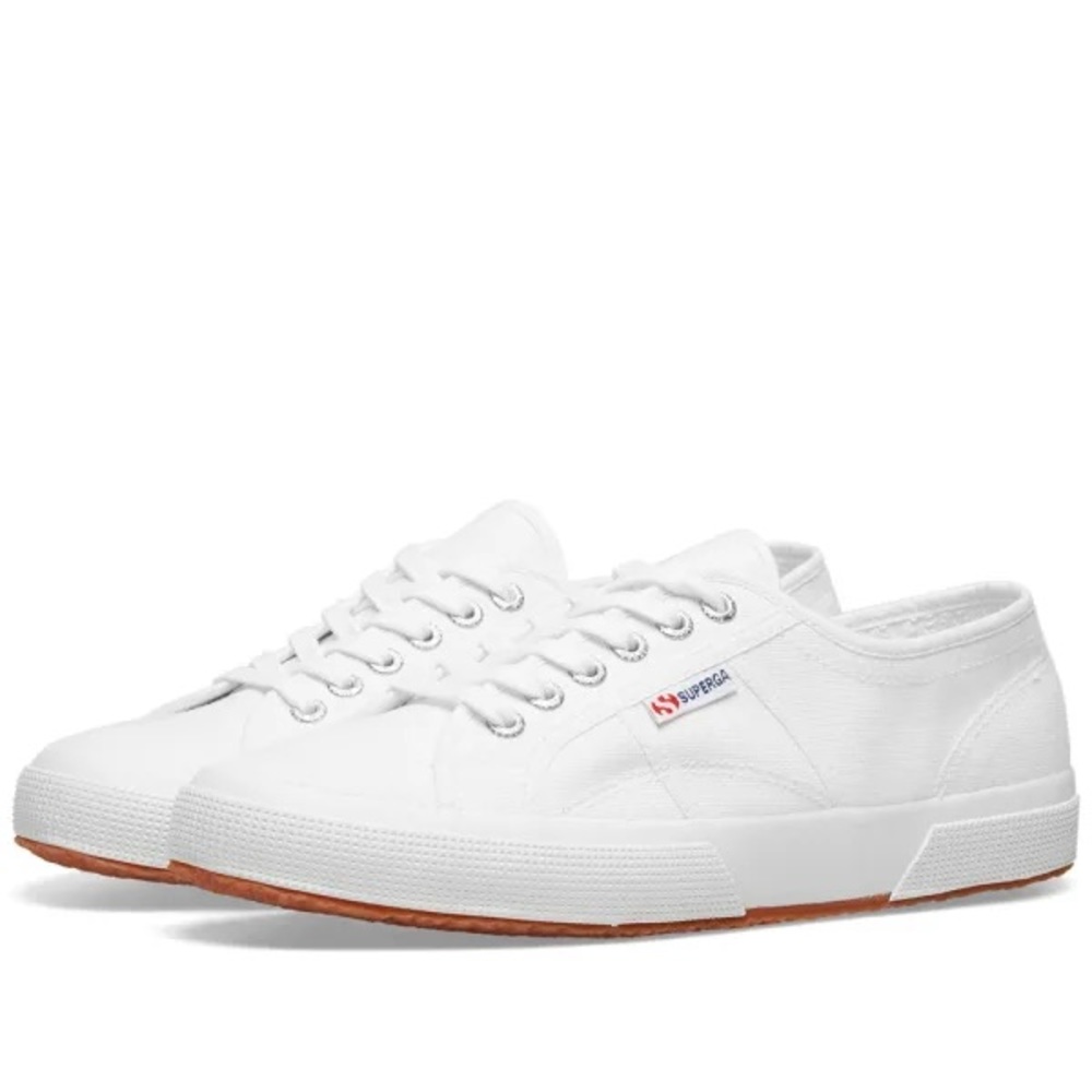 SUPERGA Classic White Sneakers Size 39 (8-8.5)